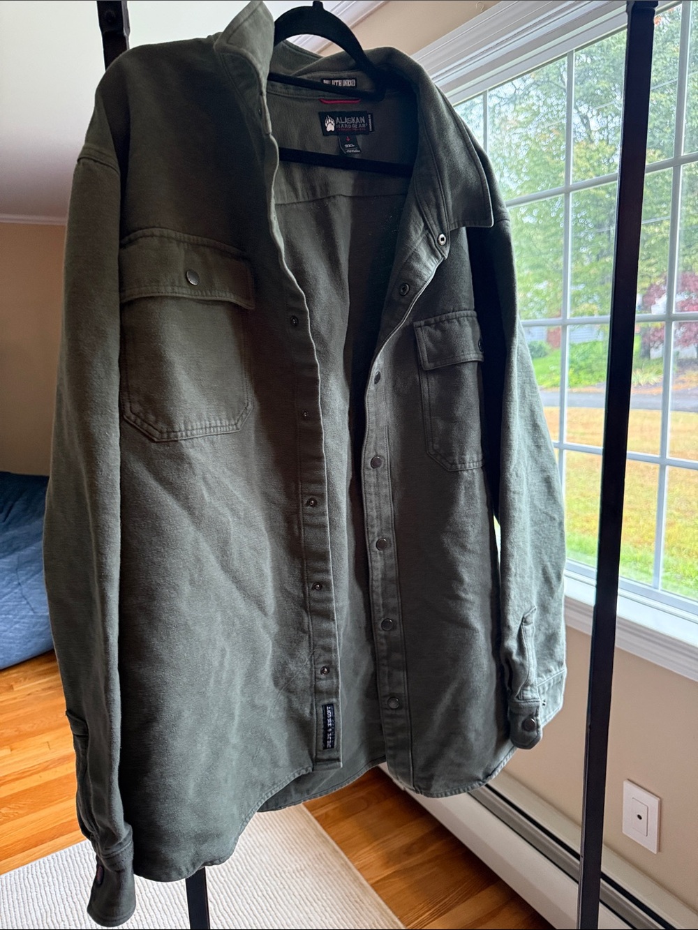 Duluth Trading Co Olive Green Lightweight Shirt Jacket